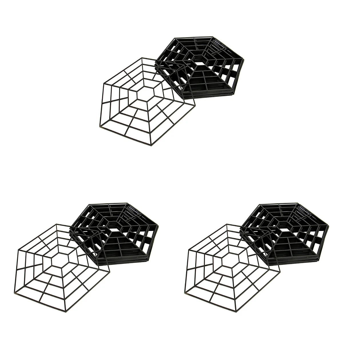 

30 PCS Six Angle Fish Protectors Fish Pond Nets Plastic Fish Guards Professional Pond Mesh for Home Shop