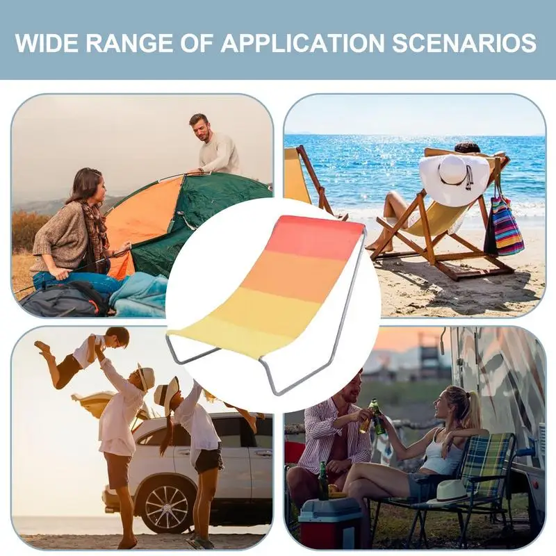 Портативный складной шезлонг цвет в ассортименте