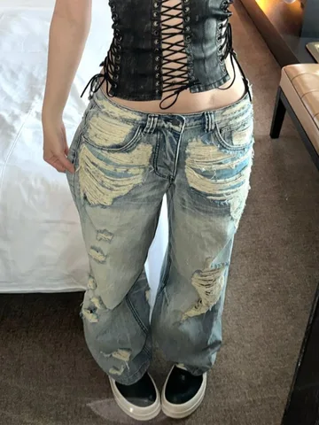 LAJWMPLXLS Винтажные джинсы женские