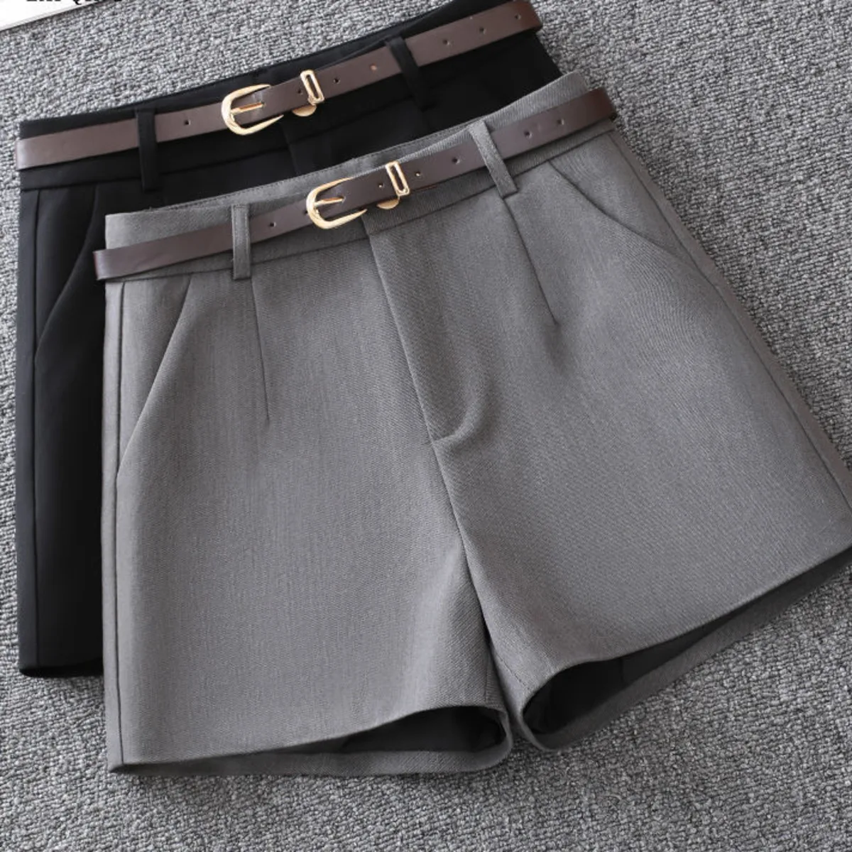 Женские шорты LEDP серые