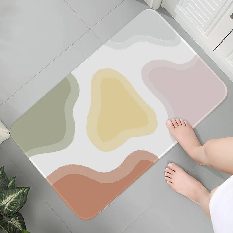 

Коврик для прихожей, кухни, ванной комнаты, Мягкий моющийся комнатный ковер, напольные коврики 3D из пены с эффектом памяти, абстрактное иску...