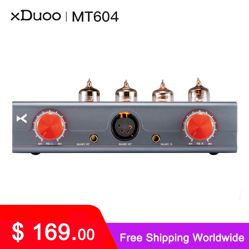 

XDUOO MT-604 6J1*4 Balanced Tube Pre-amp XLR/4.4MM Balanced Input/Output Class-A Hybrid Amplifier