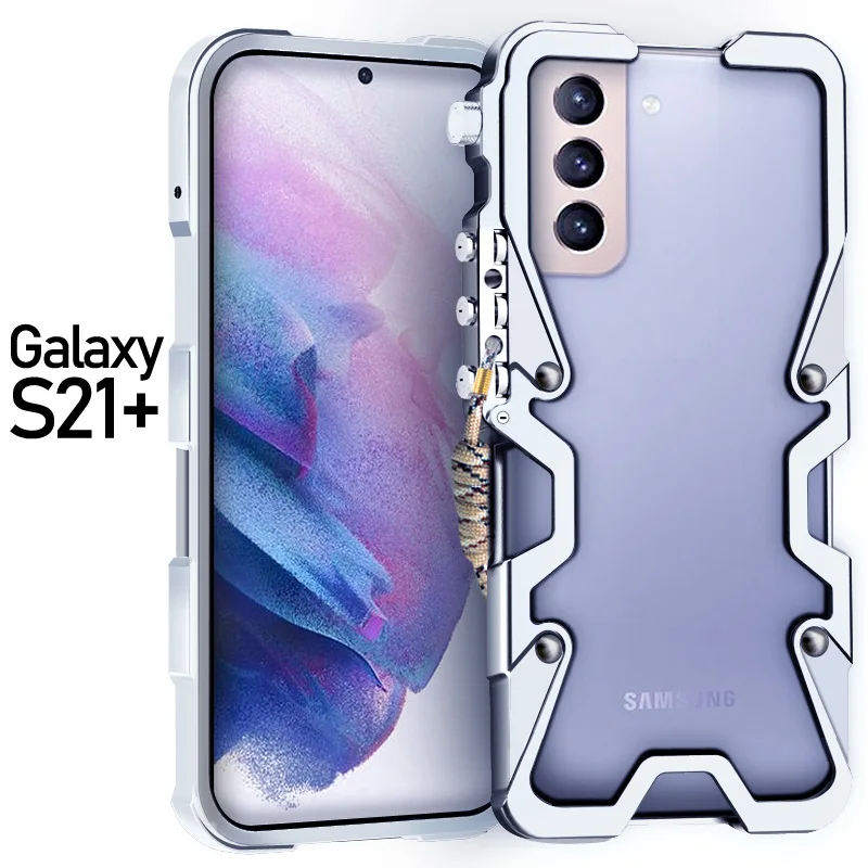 Фото Роскошный металлический алюминиевый бампер для телефона Samsung Galaxy S25 S24 S23 S22 S26 Plus Ultra, механический чехол ручной работы. №4