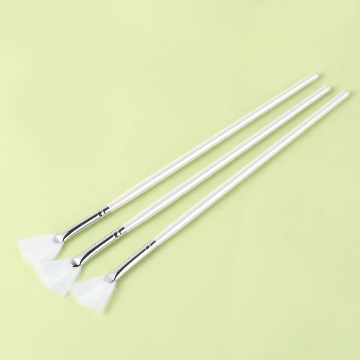

Brushes Tools Handle Fan Shape Skin Care Makeup Sets Accessories for 3pcs