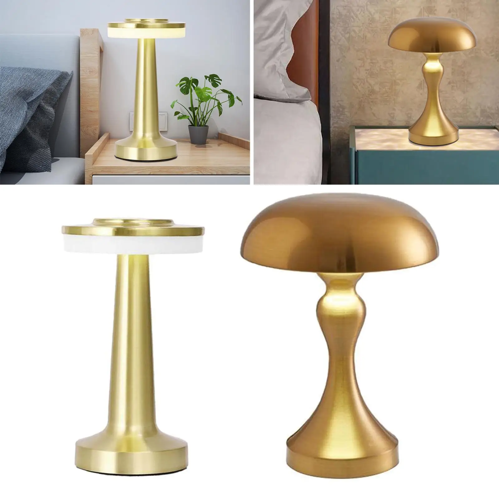 

2x Modern LED Desktop Lamp Table Lamp USB 3 Brightness Night Light Ornament
