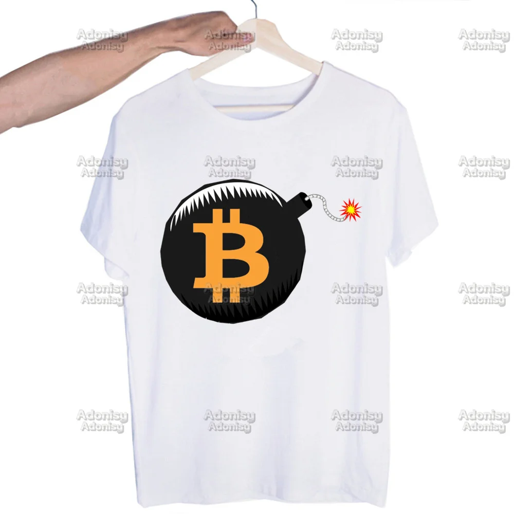 

Crypto Harajuku Men Shirt Tops Design Short-Sleeve Aesthetic Anime T-Shirt Woman Tshirts Men Clothing