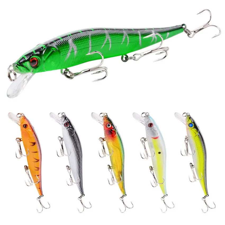 

1Pcs Minnow Fishing Lures Hard Bait 11.5cm 15g Jig wobbler Bass Pike Lure Plastic Artificial Baits for Fishing Tackle Crankbait