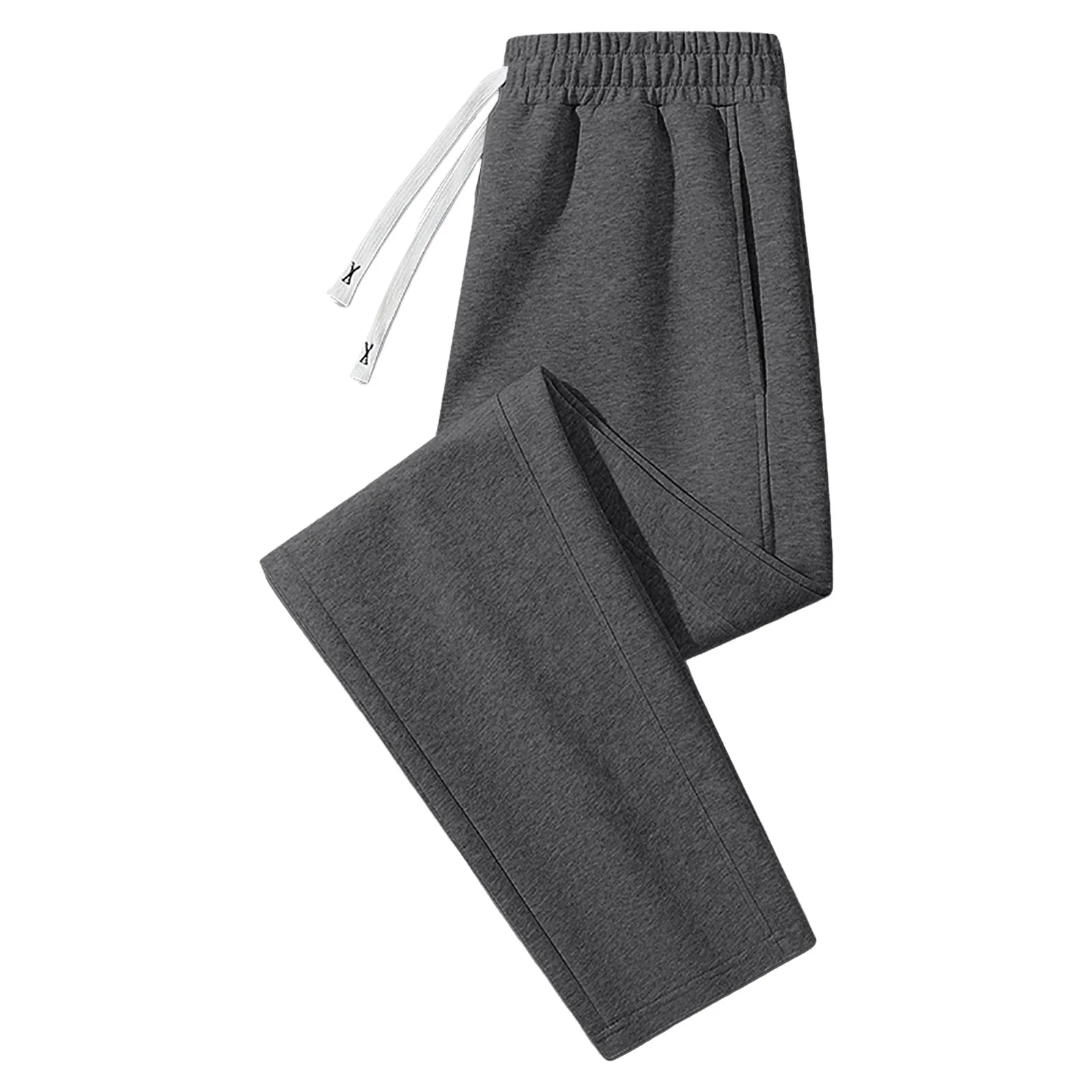 Классические спортивные штаны 2024 мужские брюки на флисовой подкладке широкие