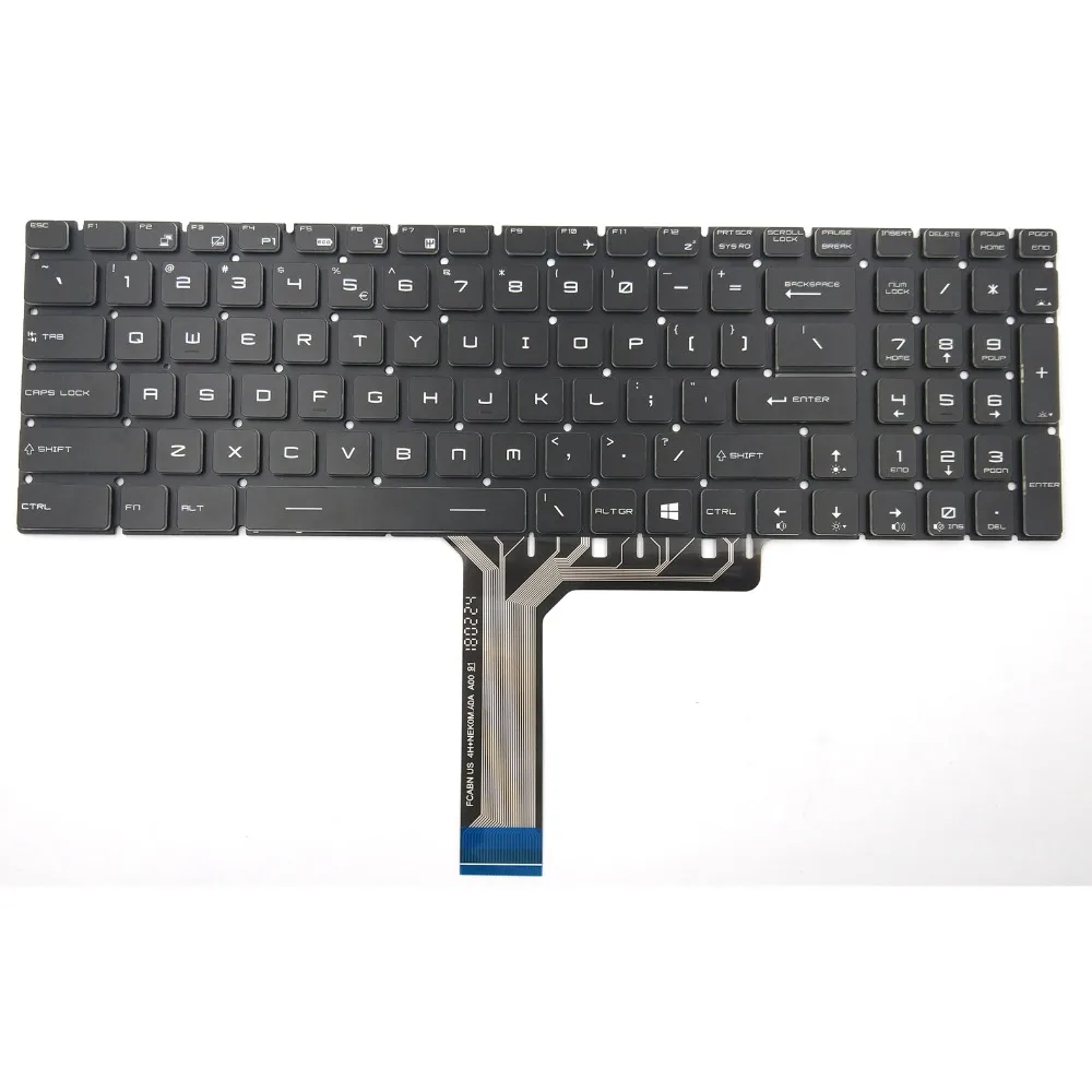 Фото Новая клавиатура для ноутбука MSI GE63 GE73 GS73 Raider RGB 8RE 8RF GS63 GS73 Stealth 8RD 8RE GT63, клавиатура с подсветкой RGB №2