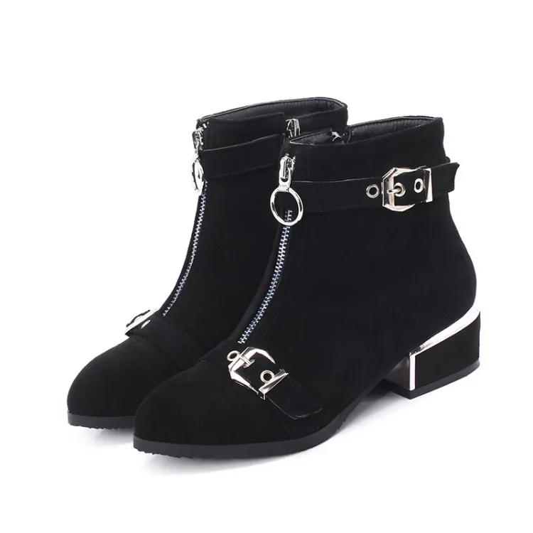 

Женские ботильоны с острым носком, на молнии сбоку, большие размеры 9, 10, 11, 12