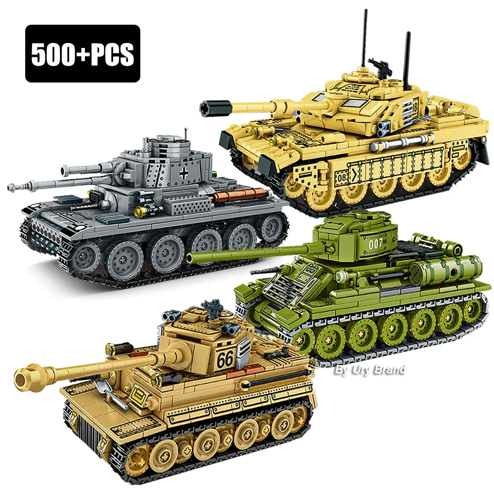 

WW2 Military Series Main Battle Tank France Leclerc Japan Type 10 Heavy Army MBT Model Building Blocks Kids Toys for Boys Gifts