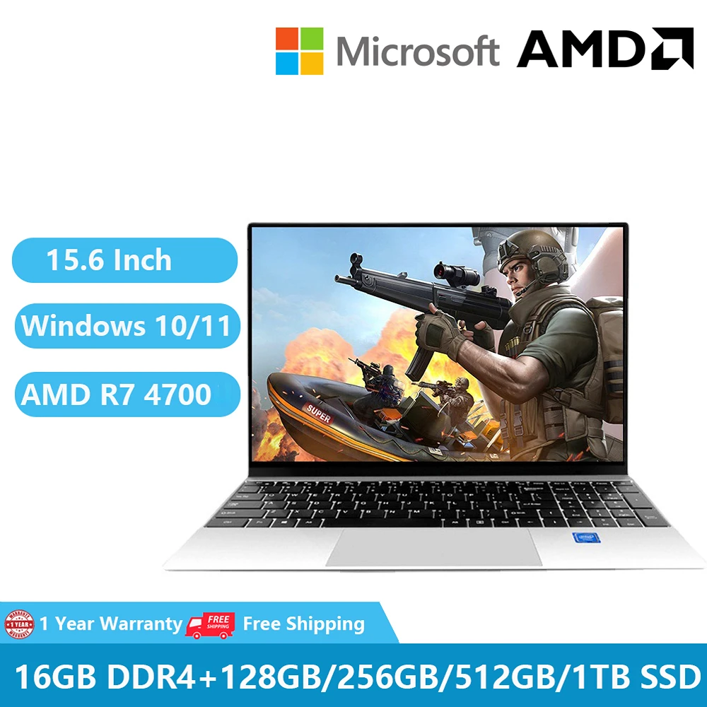 2022 Metal Gaming Laptops Business Windows 10 11 Pro Office 15.6