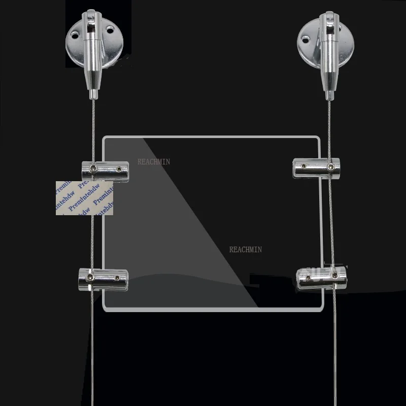 

Подвесной органайзер для офиса, набор из акриловой проволоки для демонстрации картин и вывесок, светодиодная Подвеска для окон и домов недв...