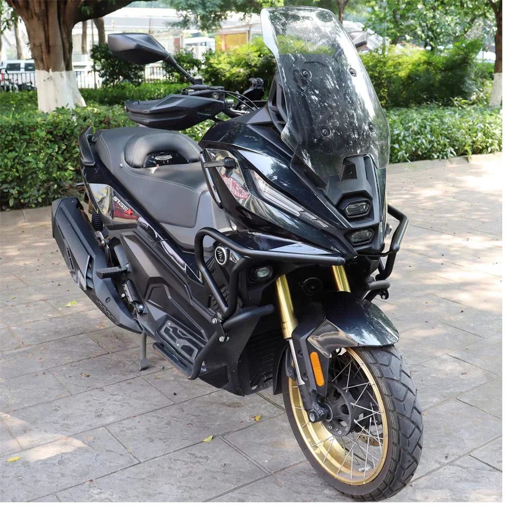 Фото Спинка сиденья для багажной платформы VOGE SR450X, задняя полка Loncin LX400T, спинка пассажирского сиденья, поясничная опора, защита выхлопной трубы №4