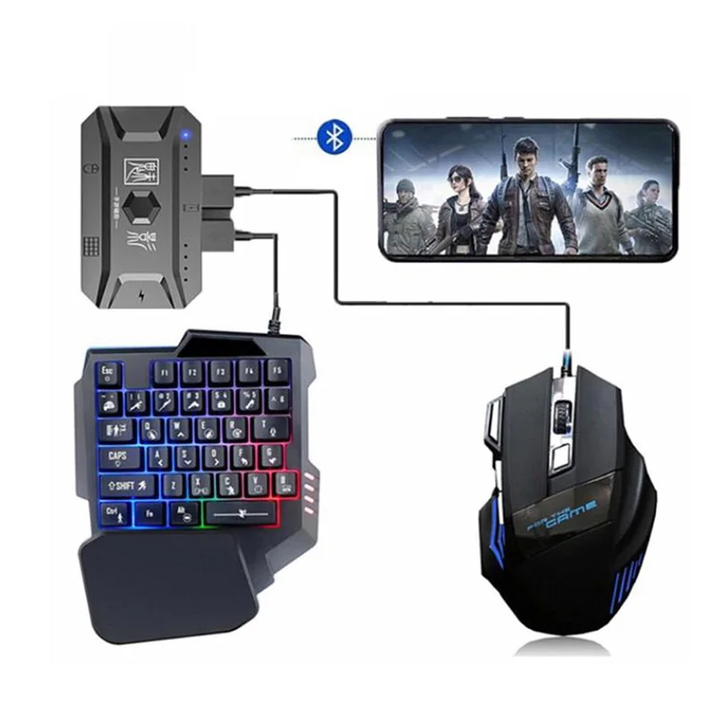 M1PRO Mobile Controller Gaming Keyboard Mouse Converter Portable Gamepad Bluetooth 5.0 for IPhone Android IOS PUBG Adapter