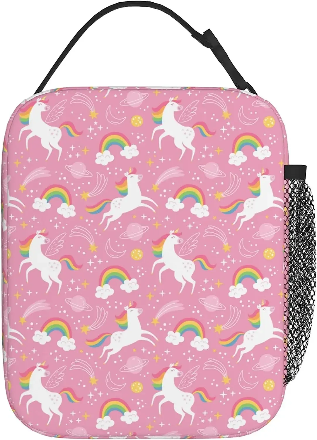 Розовый ланч-бокс с единорогами для девочек и женщин многоразовая изолированная