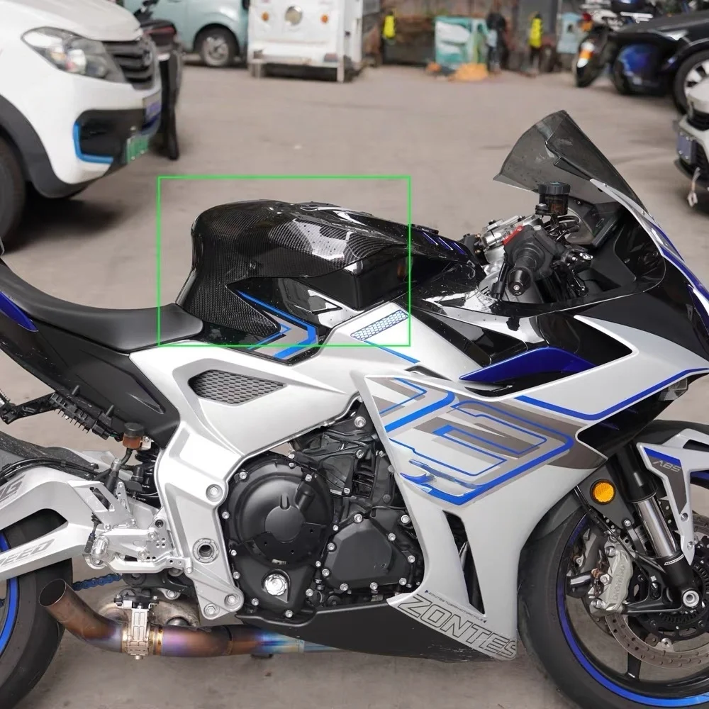 Фото Для Zontes 703RR: Увеличенная декоративная накладка на топливный бак, получехол для бака, модифицированные детали из CNC/ABS №1