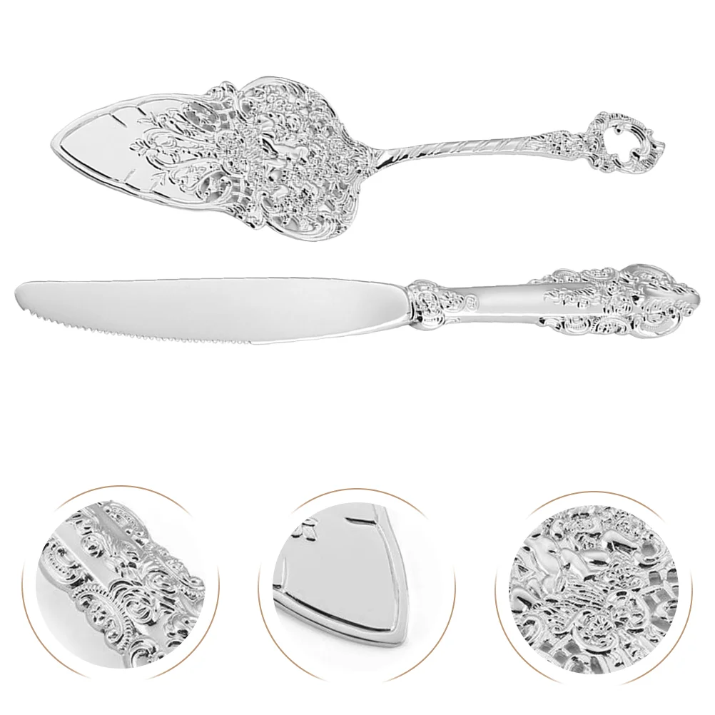 

Cake Knife Spatula Home Cooking Utensil Silver Suit Zinc Alloy Pizza Stainless Cookware Triangle Pie Baking Spade