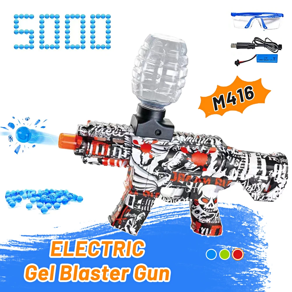 

Электрический пистолет-бластер M416, водяные гелевые шарики, пистолет для страйкбола, игрушки, пистолет для игр на открытом воздухе, CS, игрушечные пистолеты для взрослых и детей