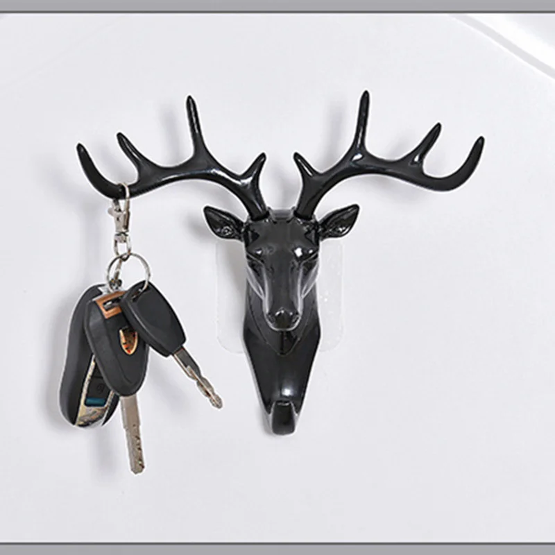 

decoration Home three-dimensional deer head decoration pendant porch key hook