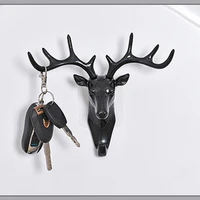 decoration home three dimensional deer head decoration pendant porch key hook