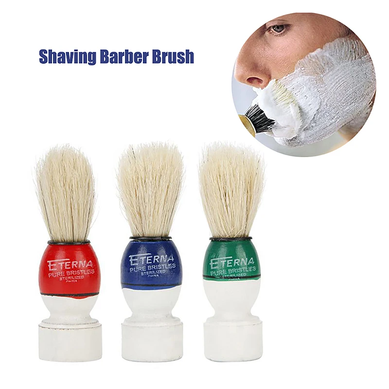 

Мужская щетка для бритья из натурального барсука, Парикмахерская, для мужчин, для лица, для чистки бороды, инструмент для бритья, бритвенная щетка с деревянной ручкой