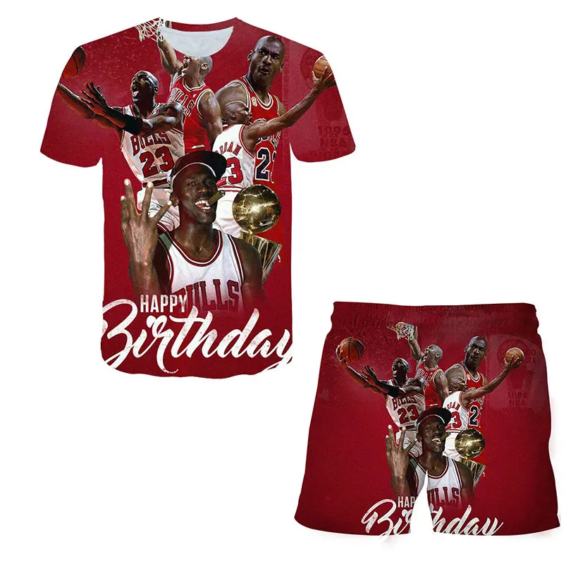 

basketball shirt Kids T-Shirt +Pants 2 Pcs Suit Summer Kids Sports Suit Children Clothing Outfits 3-14 Years Summer Beach Sets