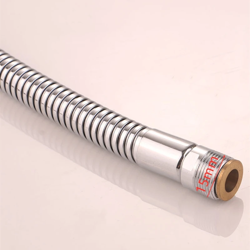 1 шт. 15 мм толстый шланг из нержавеющей стали выдвижной кран кухонный