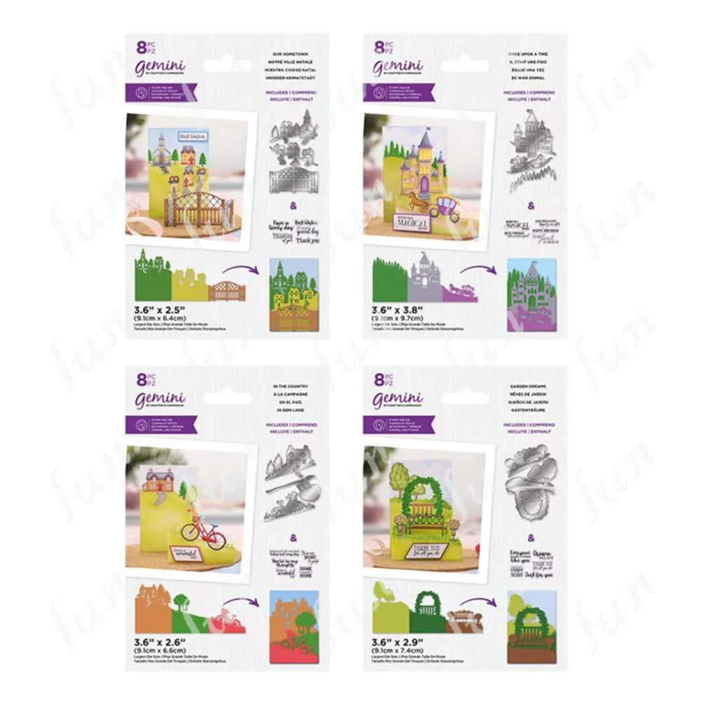 

Clear Stamps and Metal Cutting Dies 2022 New for Diy Hometown Garden Dreams Crafts Making Greeting Card Scrapbooking Decoration