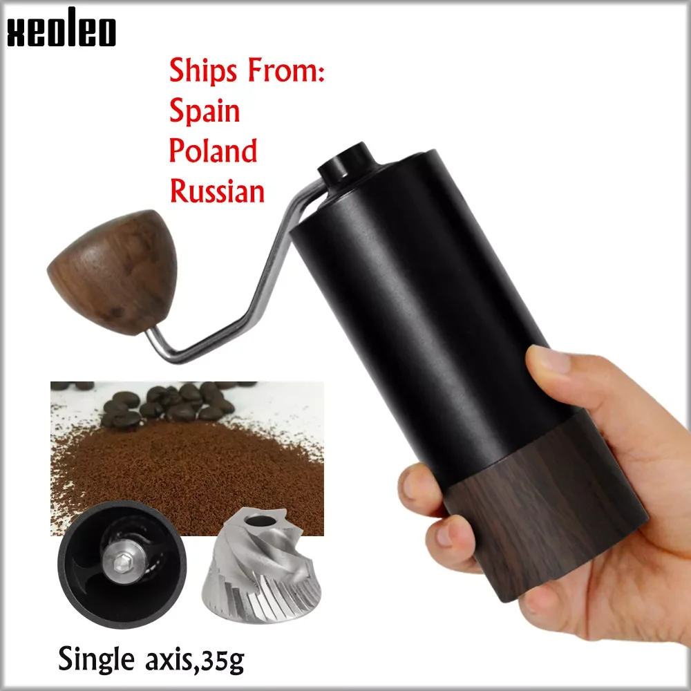 

NEW2023 XEOLEO Manual Coffee grinder Portable coffee grinder Aluminum Coffee miller coffee bean milling machine 25g Conical burr