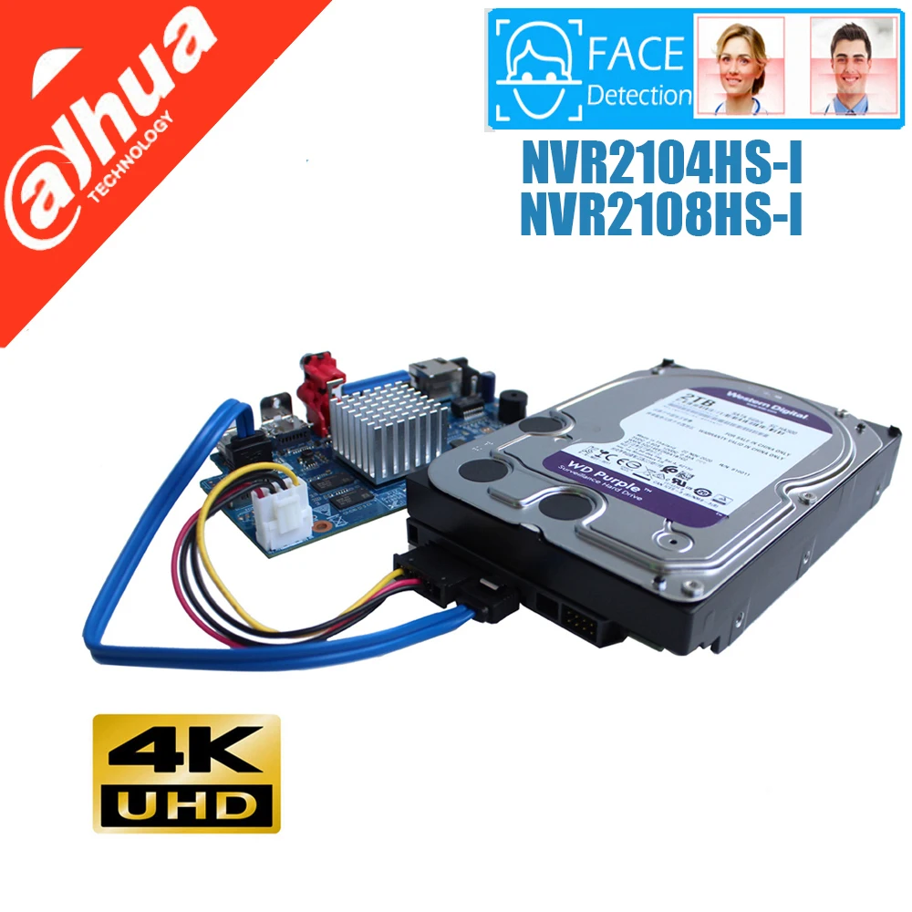 

Mutil language Dahua pcb board for AI face NVR2104HS-I NVR2108HS-I 4K H.265 Network Video Recorder
