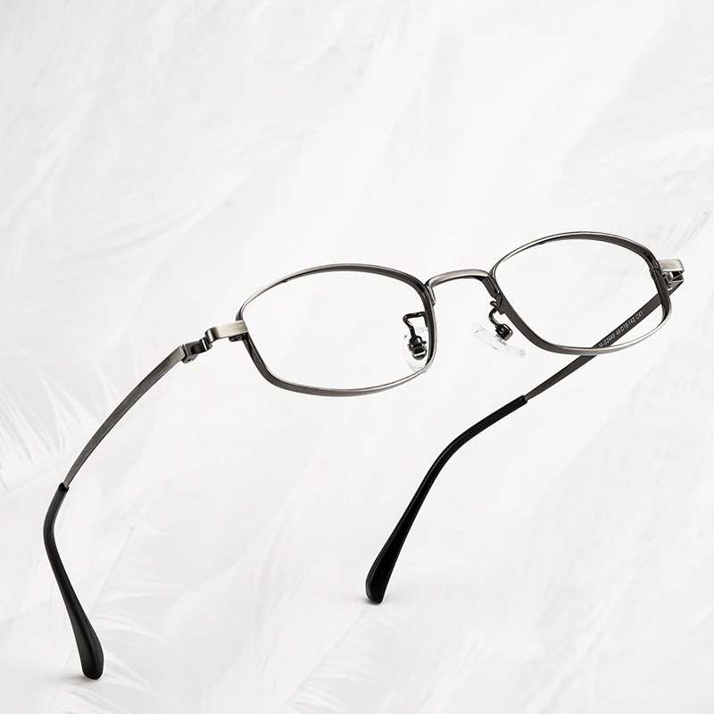 Ретро-дизайн роскошная металлическая титановая оправа для очков ультралегкие