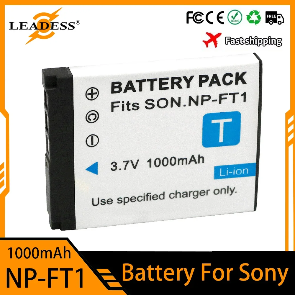 Аккумулятор 1000 мАч для SONY DSC-L1 DSC-M1 DSC-M2 DSC-T10 DSC-T5