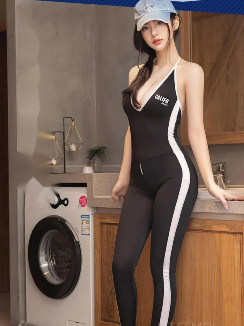 Летняя модная экзотическая женская одежда с подвесным вырезом милая свежая