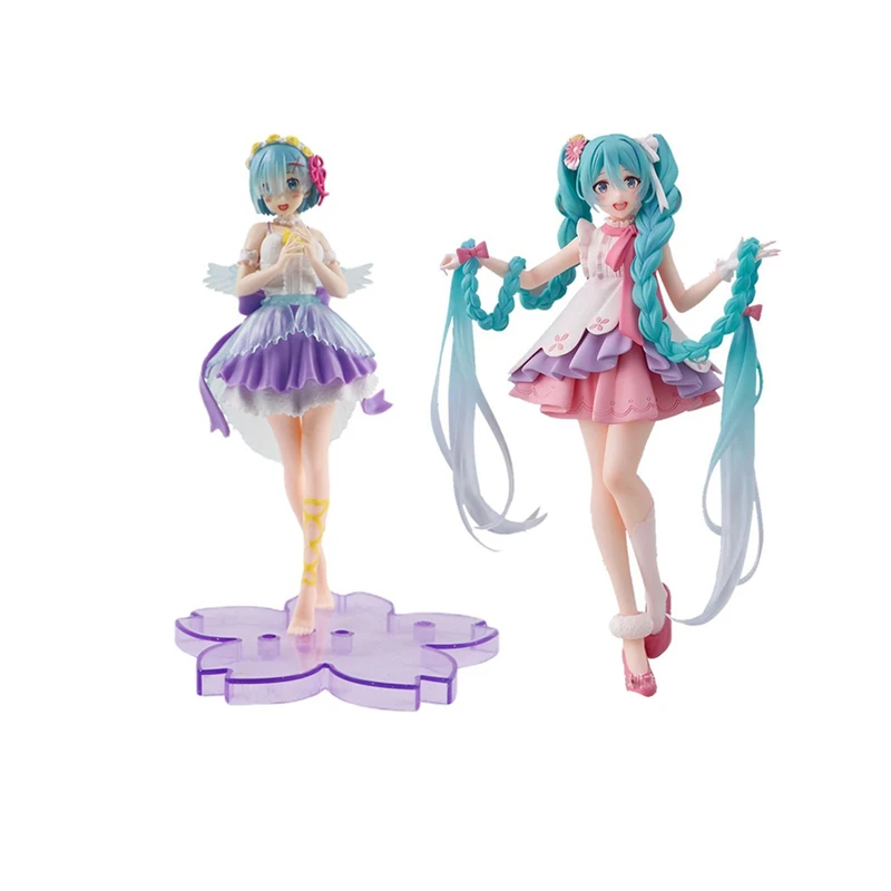 

Anime Characters Hatsune Miku Maid Rem Re: From Zero To Live In Another World Kawaii Girl Dress Action Figure Christmas Present