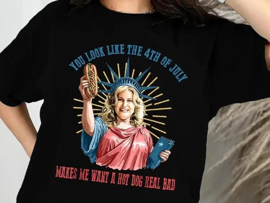 Забавная 4-я яркая рубашка для любителей хот-догов вы выглядите как 4 июля