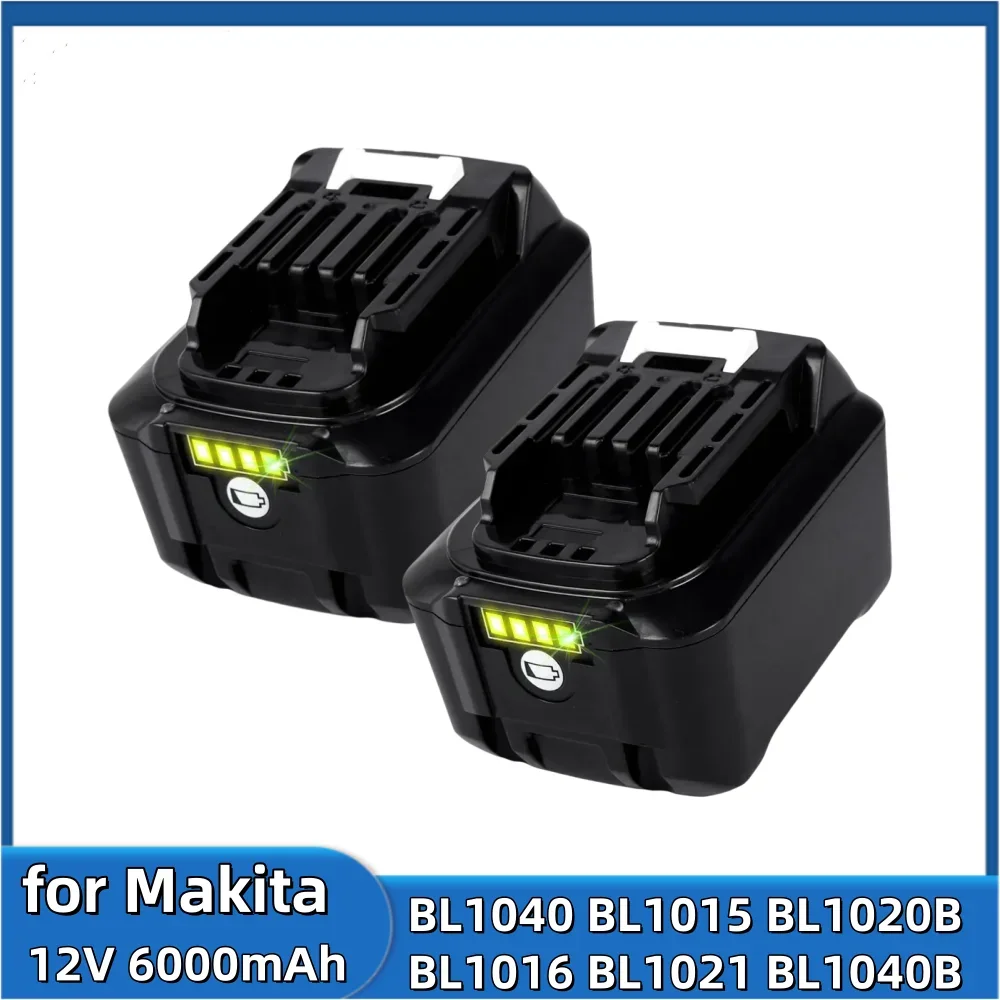 Литий-ионная аккумуляторная батарея 12 В 6000 мАч 3000 для Makita BL1040 BL1015 BL1020B BL1016 BL1021 BL1040B