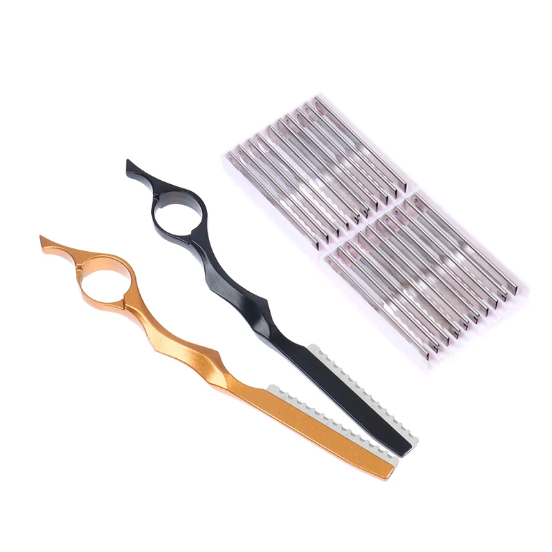 

Hair Cutting Knife Thinner Thinning Razor Blade Straight Salon Hairdressing Razor Stick Hair Cutter Rotary Barber Kit