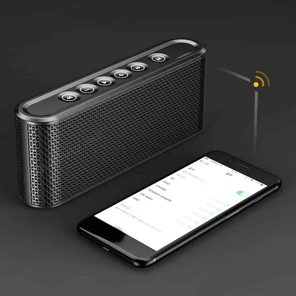 

X6 8000mAh Battery Bluetooth V4 2 EDR Speaker Wireless TF Card USB Disk Subwoofer Mobile Power