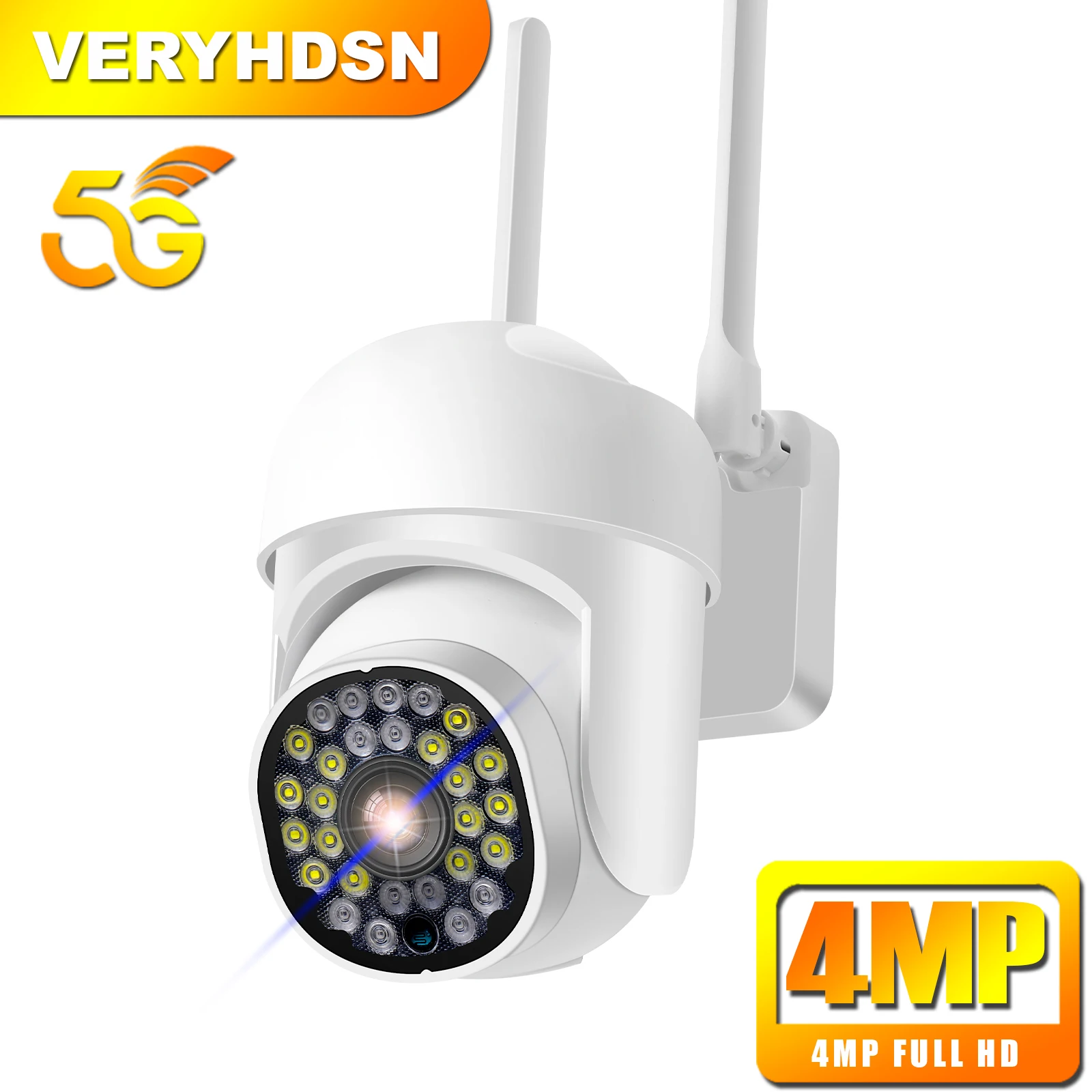 

4MP Cameras Wifi 5G Outdoor Waterproof Surveillance Monitor IP Wireless Security Protection Home Shop Street Smart Webcam Camera