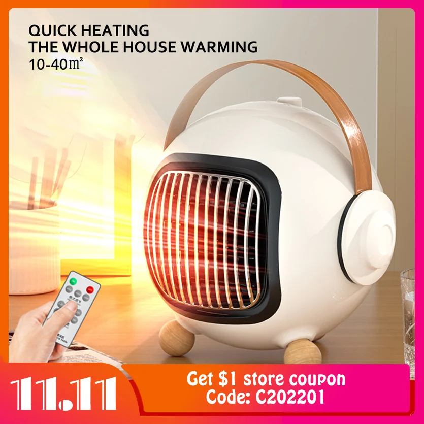 

Mini Electric Heater Home Desktop Winter Warm Air Blower Household Office Electric Warmer Machine Energy Saving Bedroom Heating