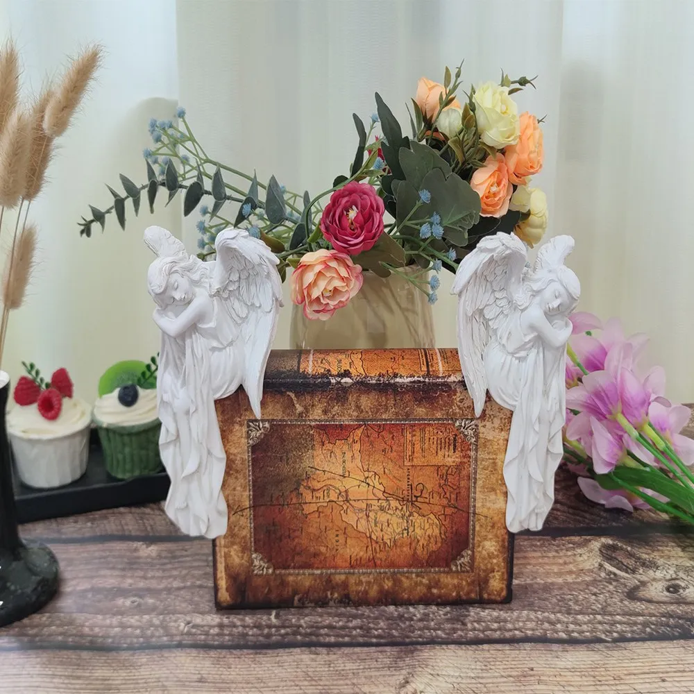 Vilead Спящий ангел фигурки дверной уголок декор стены смола рамка украшения