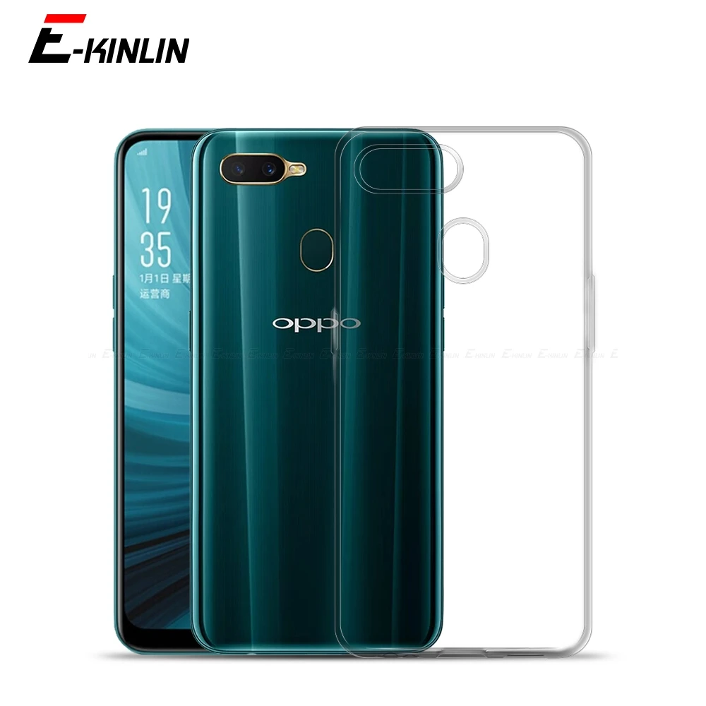 Ультратонкий прозрачный силиконовый чехол для OPPO A31 A32 A33 A35 A8 A3s A3 A5 A5s AX5 AX7 A9 2020, задняя мягкая защитная крышка из ТПУ