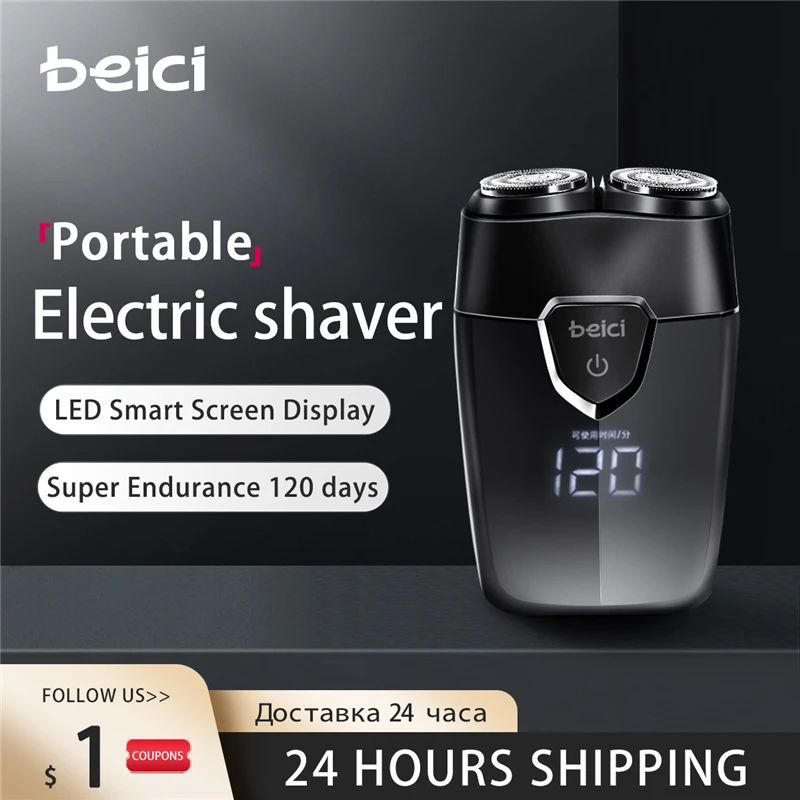Beici Electric Shaver For Men 3D Powerful Electric Beard Trimmer USB Rechargeable Waterproof Portable Hair Cutter Razor Clipper