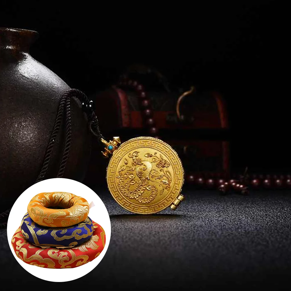 

3pcs Sound Bowl Pad Tibetan Singing Bowl Mat Singing Bowl Cushion