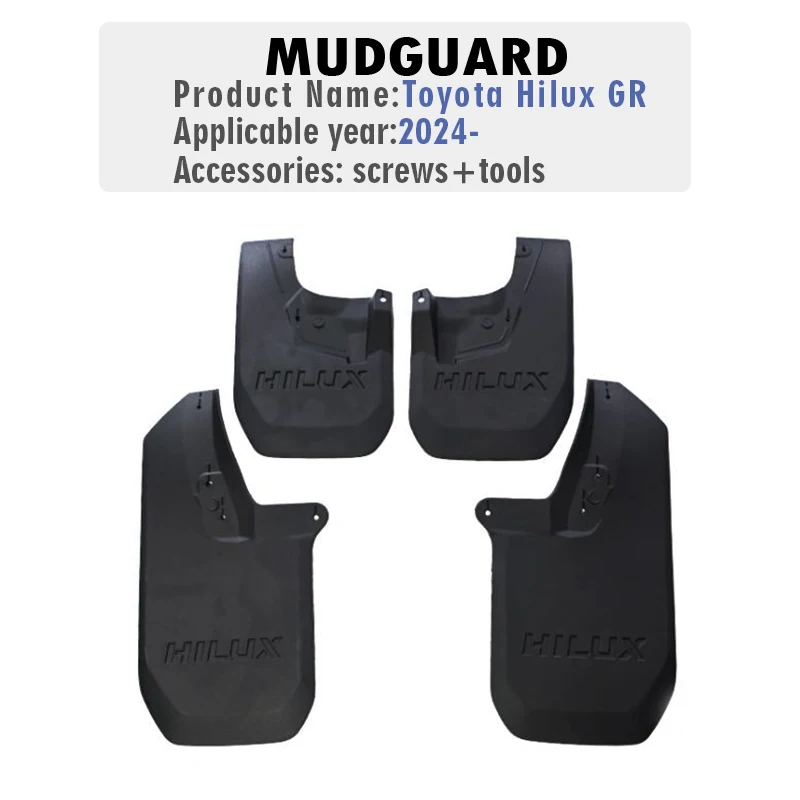 

4 шт., брызговики для Toyota HILUX GR 2024 2025
