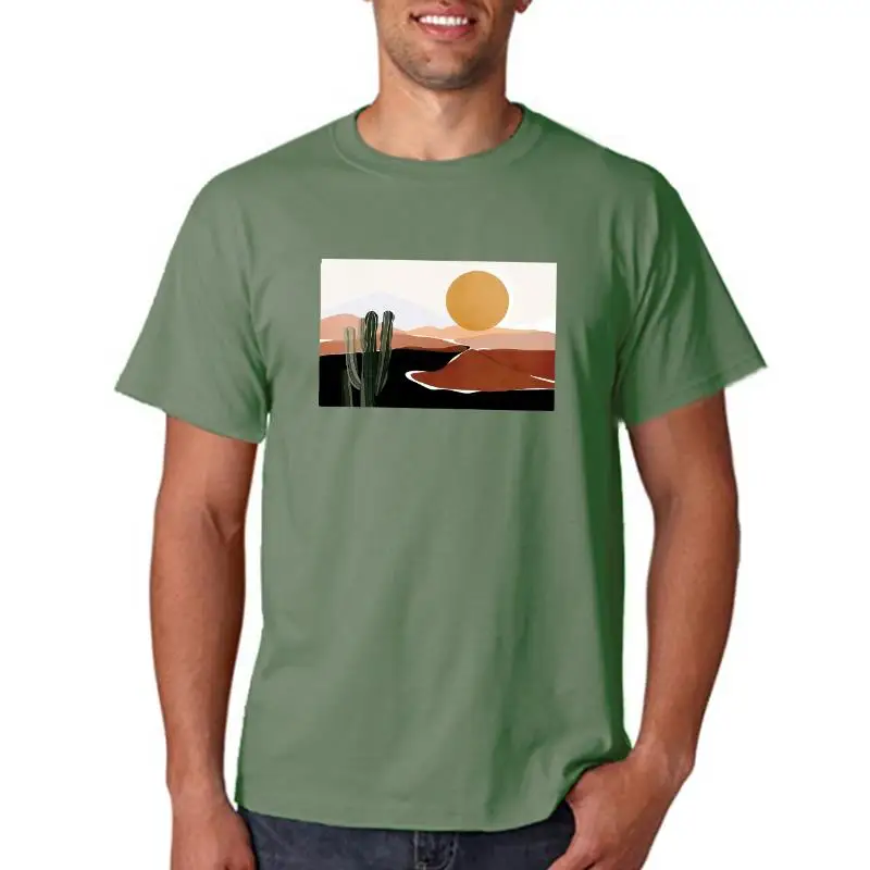 

T-shirts Women 90s Cactus Painting Fashion Cute Ladies Spring Summer Clothes Stylish Tshirt Top Lady Print Girl Tee T-Shirt