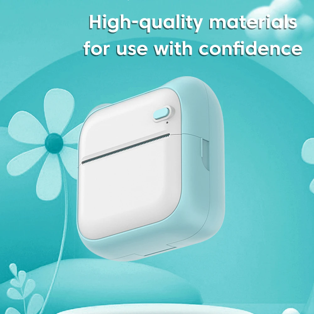 Мини Портативный термопринтер Olaf HD Bluetooth беспроводной карманный принтер для