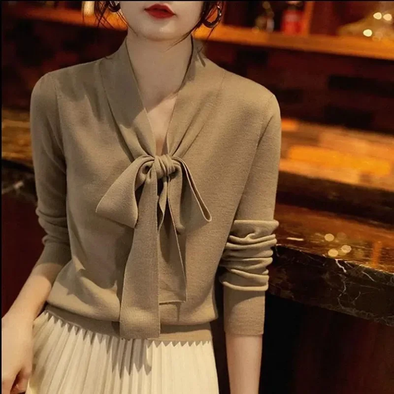 2022 утягивающий возраст вязаный кардиган рубашка стиль шарф воротник шерстяной