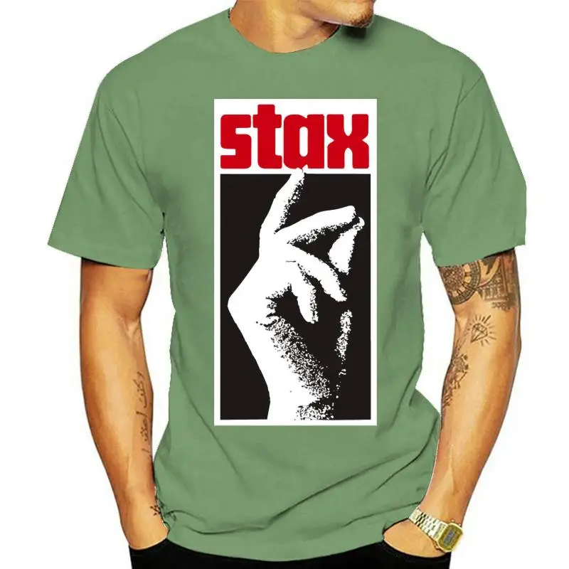 STAX Record Logo DISTRESSED Licensed Adult Heather T-Shirt All Sizes
